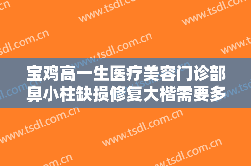 宝鸡高一生医疗美容门诊部鼻小柱缺损修复大楷需要多少费用?好不好?