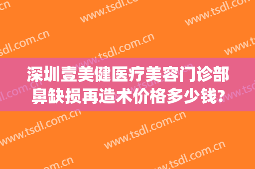 深圳壹美健医疗美容门诊部鼻缺损再造术价格多少钱?效果怎么样?(广州壹美整形医院)