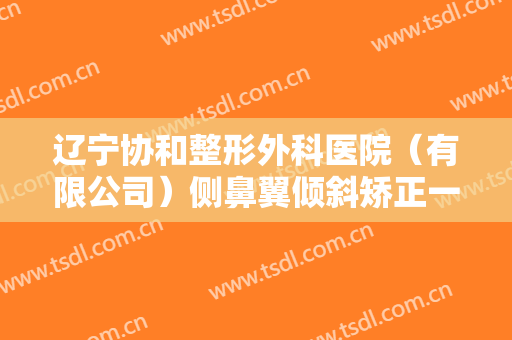 辽宁协和整形外科医院（有限公司）侧鼻翼倾斜矫正一般价位是多少费用?好不好?
