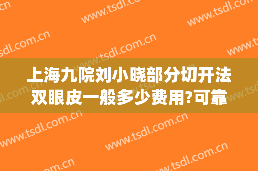 上海九院刘小晓部分切开法双眼皮一般多少费用?可靠吗?(上海九院徐晓芳割双眼皮怎么样?)