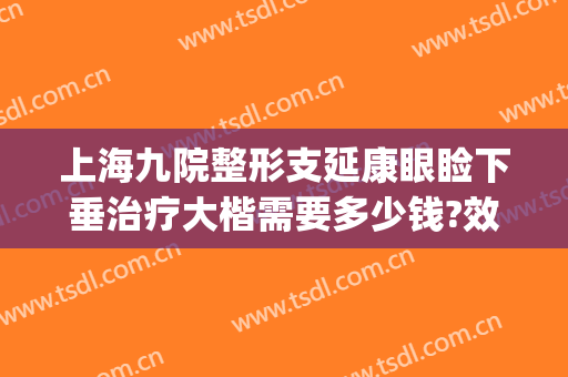 上海九院整形支延康眼睑下垂治疗大楷需要多少钱?效果怎么样?(上海九院上睑下垂费用)
