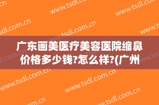 广东画美医疗美容医院缩鼻价格多少钱?怎么样?(广州鼻部美容整形医院)