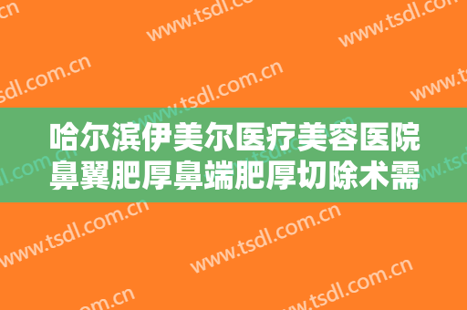 哈尔滨伊美尔医疗美容医院鼻翼肥厚鼻端肥厚切除术需要多少钱?贵不贵?