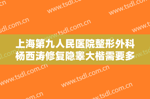 上海第九人民医院整形外科杨西涛修复隐睾大楷需要多少钱?多长时间恢复?