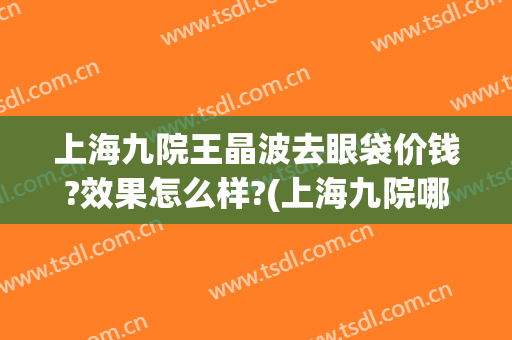 上海九院王晶波去眼袋价钱?效果怎么样?(上海九院哪个医生眼袋做得好)