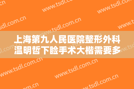 上海第九人民医院整形外科温明哲下睑手术大楷需要多少费用?效果怎么样?