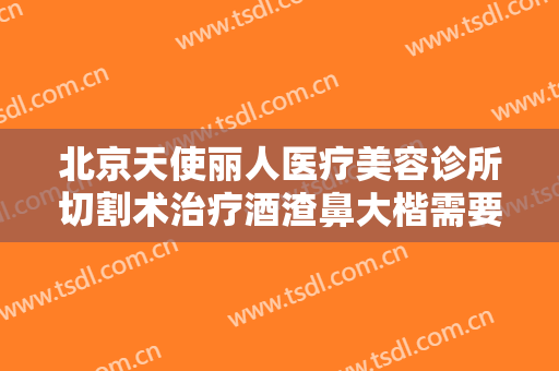 北京天使丽人医疗美容诊所切割术治疗酒渣鼻大楷需要多少费用?怎么样?