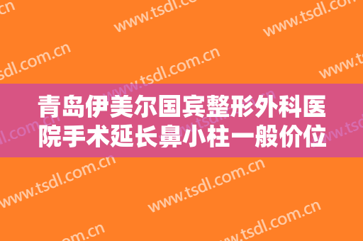 青岛伊美尔国宾整形外科医院手术延长鼻小柱一般价位是多少钱?可靠吗?