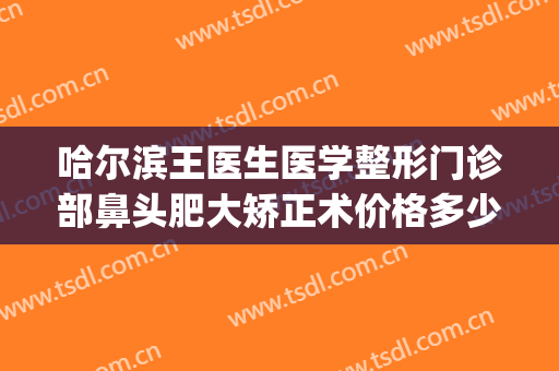 哈尔滨王医生医学整形门诊部鼻头肥大矫正术价格多少钱?靠谱吗?(哈尔滨鼻子整形一般多少钱)