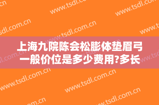 上海九院陈会松膨体垫眉弓一般价位是多少费用?多长时间恢复?
