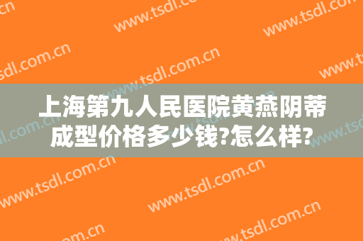 上海第九人民医院黄燕阴蒂成型价格多少钱?怎么样?