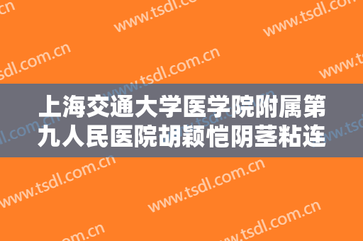 上海交通大学医学院附属第九人民医院胡颖恺阴茎粘连修复价钱?有哪些优势?
