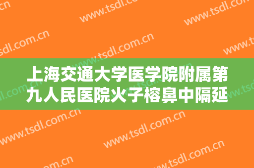 上海交通大学医学院附属第九人民医院火子榕鼻中隔延长价格多少钱?多长时间恢复?