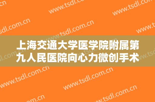 上海交通大学医学院附属第九人民医院向心力微创手术双眼皮需要多少费用?可靠吗?