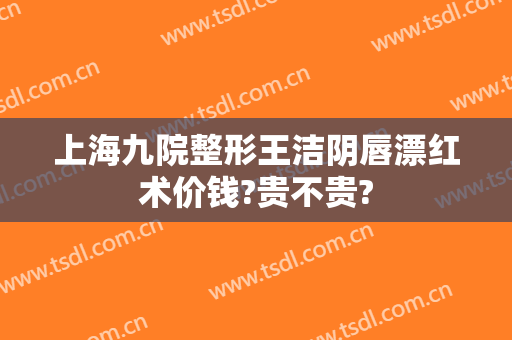 上海九院整形王洁阴唇漂红术价钱?贵不贵?