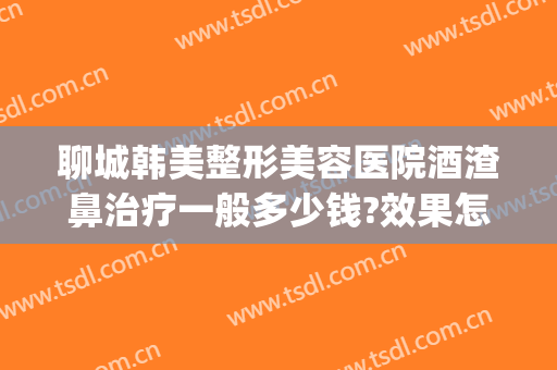 聊城韩美整形美容医院酒渣鼻治疗一般多少钱?效果怎么样?(治疗酒糟鼻大概多少钱)