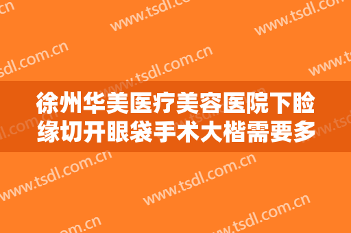 徐州华美医疗美容医院下睑缘切开眼袋手术大楷需要多少钱?有哪些优势?