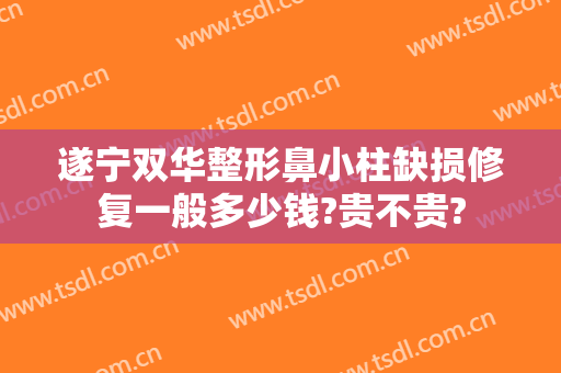 遂宁双华整形鼻小柱缺损修复一般多少钱?贵不贵?
