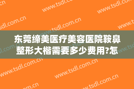 东莞缔美医疗美容医院鞍鼻整形大楷需要多少费用?怎么样?(整形医院缔美容医院)