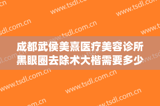 成都武侯美熹医疗美容诊所黑眼圈去除术大楷需要多少费用?好不好?(成都美熹整容医院怎么样)