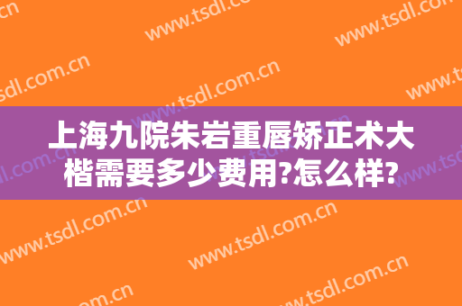 上海九院朱岩重唇矫正术大楷需要多少费用?怎么样?