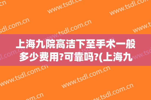 上海九院高洁下至手术一般多少费用?可靠吗?(上海九院费用贵吗)