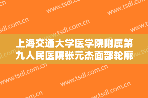上海交通大学医学院附属第九人民医院张元杰面部轮廓修改一般多少费用?贵不贵?