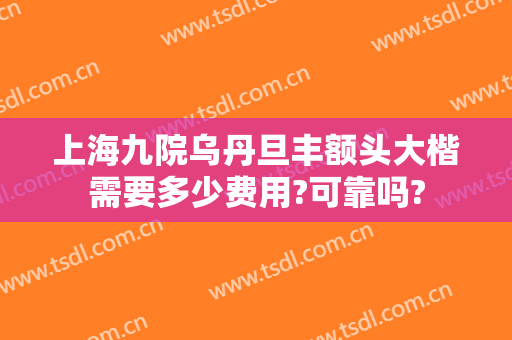 上海九院乌丹旦丰额头大楷需要多少费用?可靠吗?