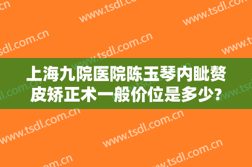 上海九院医院陈玉琴内眦赘皮矫正术一般价位是多少?贵不贵?