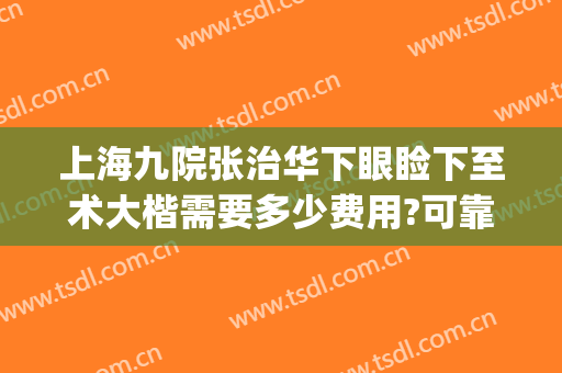 上海九院张治华下眼睑下至术大楷需要多少费用?可靠吗?(上海九院上眼睑下垂手术费用)