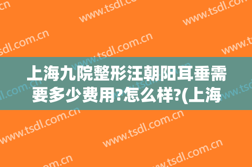 上海九院整形汪朝阳耳垂需要多少费用?怎么样?(上海九院整形下巴多少钱)