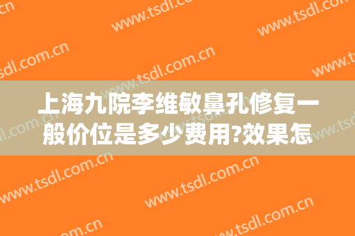 上海九院李维敏鼻孔修复一般价位是多少费用?效果怎么样?(上海九院隆鼻修复最好的医生)