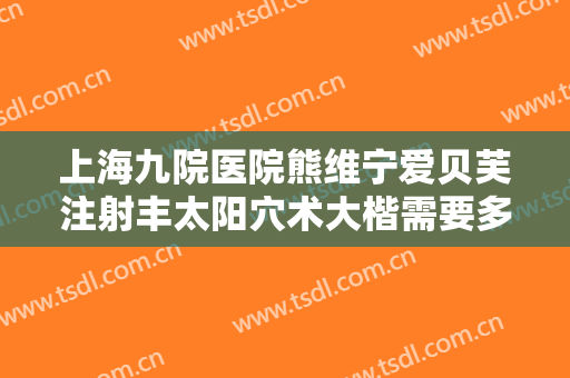 上海九院医院熊维宁爱贝芙注射丰太阳穴术大楷需要多少费用?贵不贵?