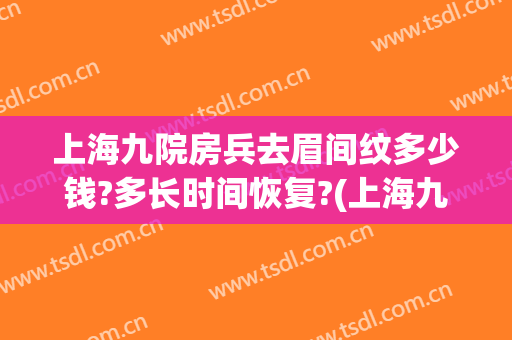 上海九院房兵去眉间纹多少钱?多长时间恢复?(上海九院纹眉)