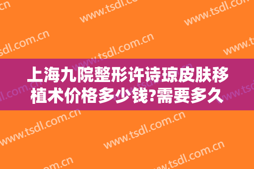 上海九院整形许诗琼皮肤移植术价格多少钱?需要多久恢复?