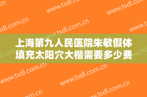 上海第九人民医院朱敏假体填充太阳穴大楷需要多少费用?效果怎么样?