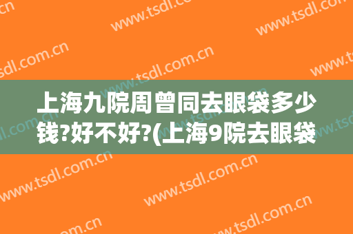 上海九院周曾同去眼袋多少钱?好不好?(上海9院去眼袋多少钱)