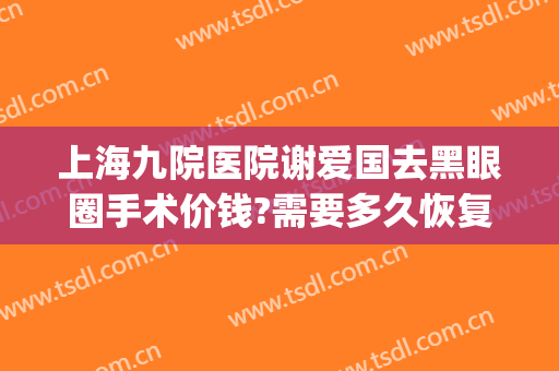 上海九院医院谢爱国去黑眼圈手术价钱?需要多久恢复?(上海九院祛黑眼圈)