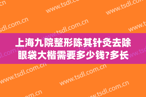 上海九院整形陈其针灸去除眼袋大楷需要多少钱?多长时间恢复?(上海第九整形美容医院去眼袋好吗)