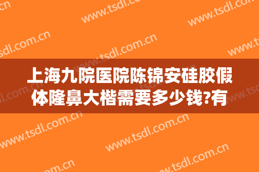 上海九院医院陈锦安硅胶假体隆鼻大楷需要多少钱?有哪些优势?(上海九院硅胶隆鼻价格)