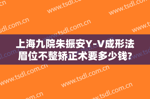 上海九院朱振安Y-V成形法眉位不整矫正术要多少钱?贵不贵?