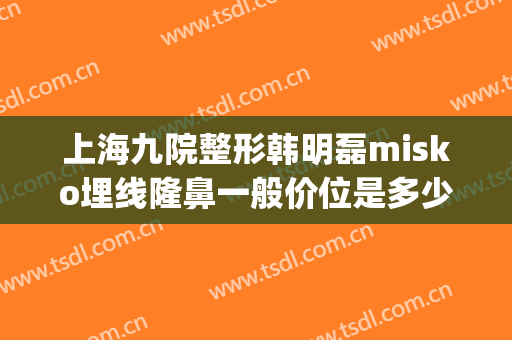 上海九院整形韩明磊misko埋线隆鼻一般价位是多少钱?有哪些优势?(上海整形医院九院整形价位)