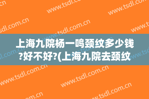 上海九院杨一鸣颈纹多少钱?好不好?(上海九院去颈纹多少钱)