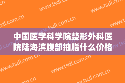 中国医学科学院整形外科医院陆海滨腹部抽脂什么价格?效果怎么样?(上海腹部吸脂整形医院)