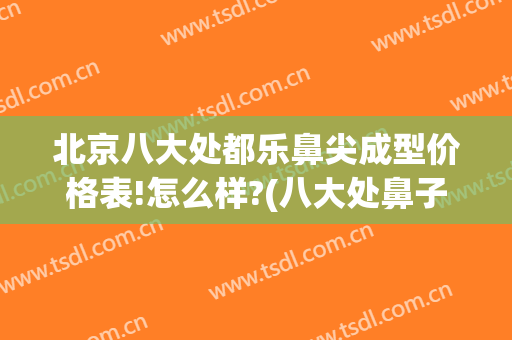 北京八大处都乐鼻尖成型价格表!怎么样?(八大处鼻子价格)