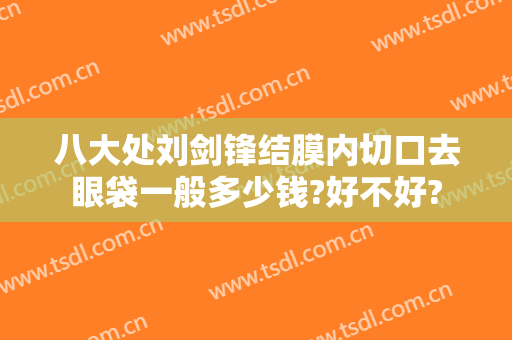 八大处刘剑锋结膜内切口去眼袋一般多少钱?好不好?