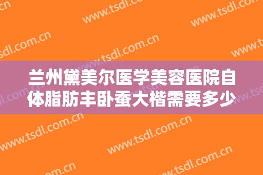兰州黛美尔医学美容医院自体脂肪丰卧蚕大楷需要多少钱?贵不贵?