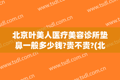 北京叶美人医疗美容诊所垫鼻一般多少钱?贵不贵?(北京叶美人医疗怎么样)
