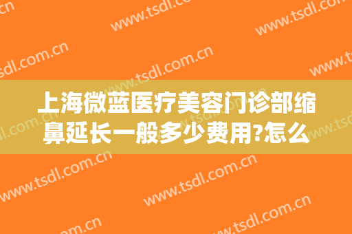 上海微蓝医疗美容门诊部缩鼻延长一般多少费用?怎么样?(上海九院整形好不好)
