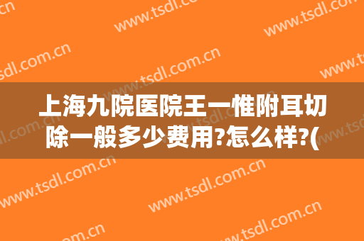 上海九院医院王一惟附耳切除一般多少费用?怎么样?(上海九院附耳切除哪个医生好)